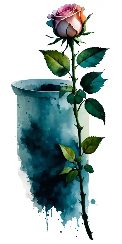 "Rose That Grew From Concrete " Concrete Rose tattoo design idea