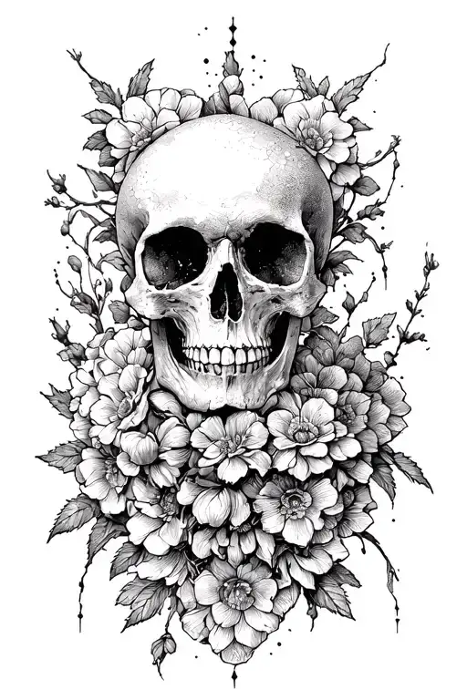 Carpe Diem Memento Mori tattoo design idea