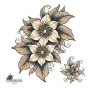 Clematis tattoo design idea