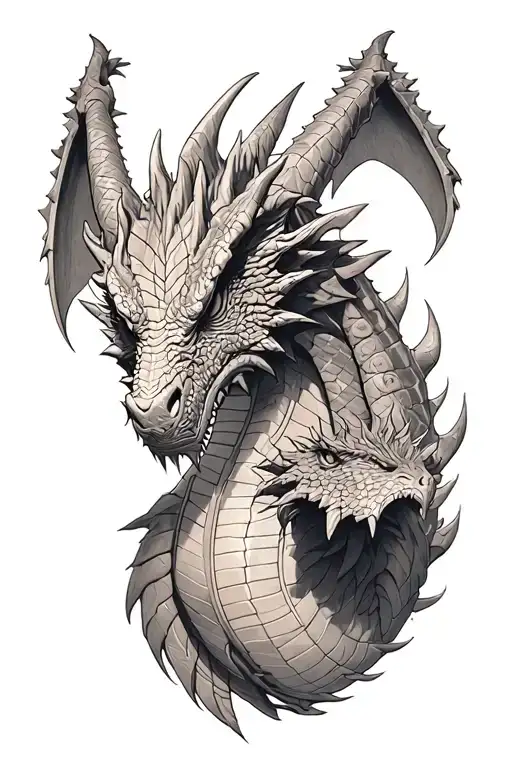 the legend of Zelda and dragons tattoo design idea