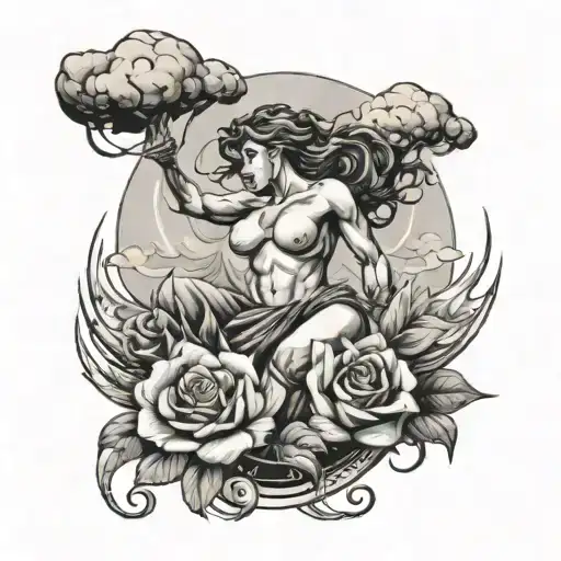 Stronger Than The Storm tattoo design idea