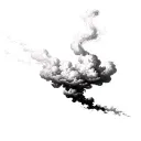 Filler Clouds and Smoke tattoo design idea