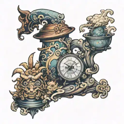 Ragnarok online homunculus sand timer tattoo design idea
