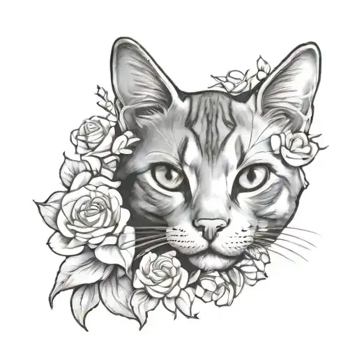 cat memorial tattoo tattoo design idea