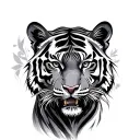 Tiger tattoo design idea