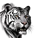 Tiger tattoo design idea
