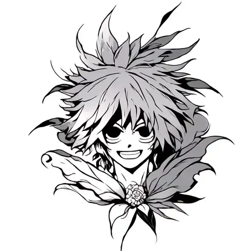 bleach and one piece tattoo design idea