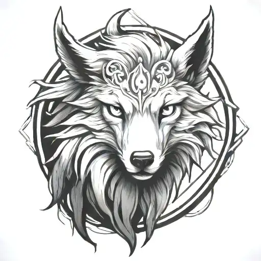 Lamb & Wolf tattoo inspired by "Kindred" from the video game, League of Legends tattoo design idea