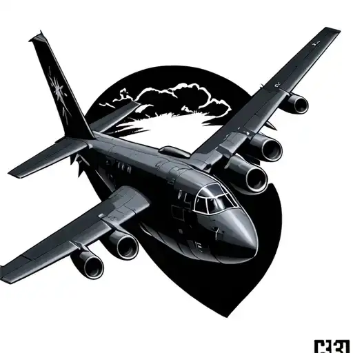 C130 tattoo design idea