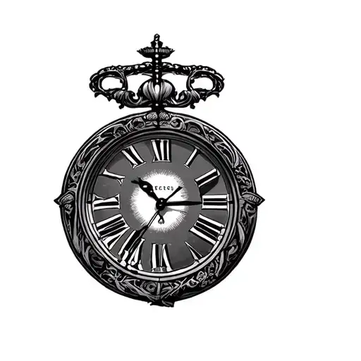 "Lincoln reign" clock face tattoo design idea