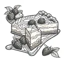 cheesecake tattoo design idea