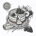 cheesecake tattoo design idea