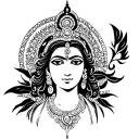 Goddess Durga tattoo design idea