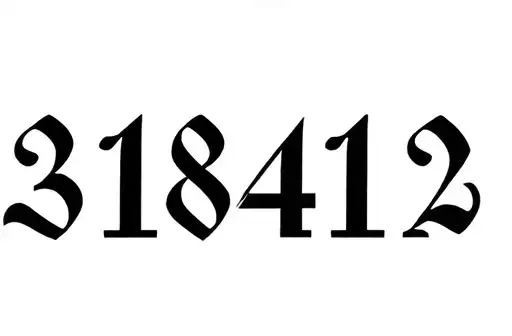 "318412" tattoo design idea
