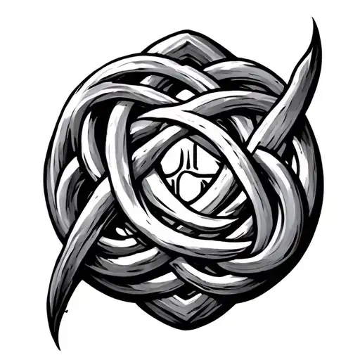 Witches Knot tattoo design idea