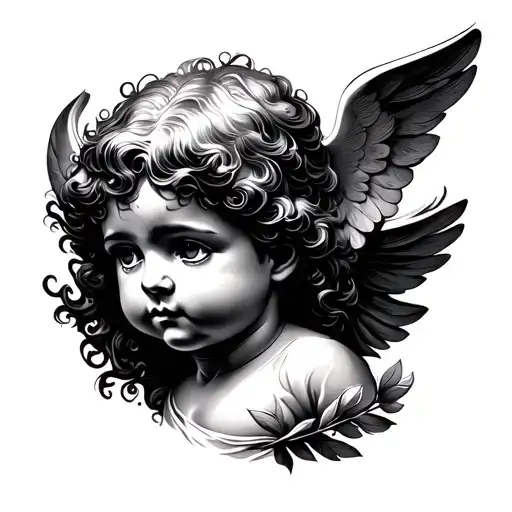 Cherub tattoo design idea