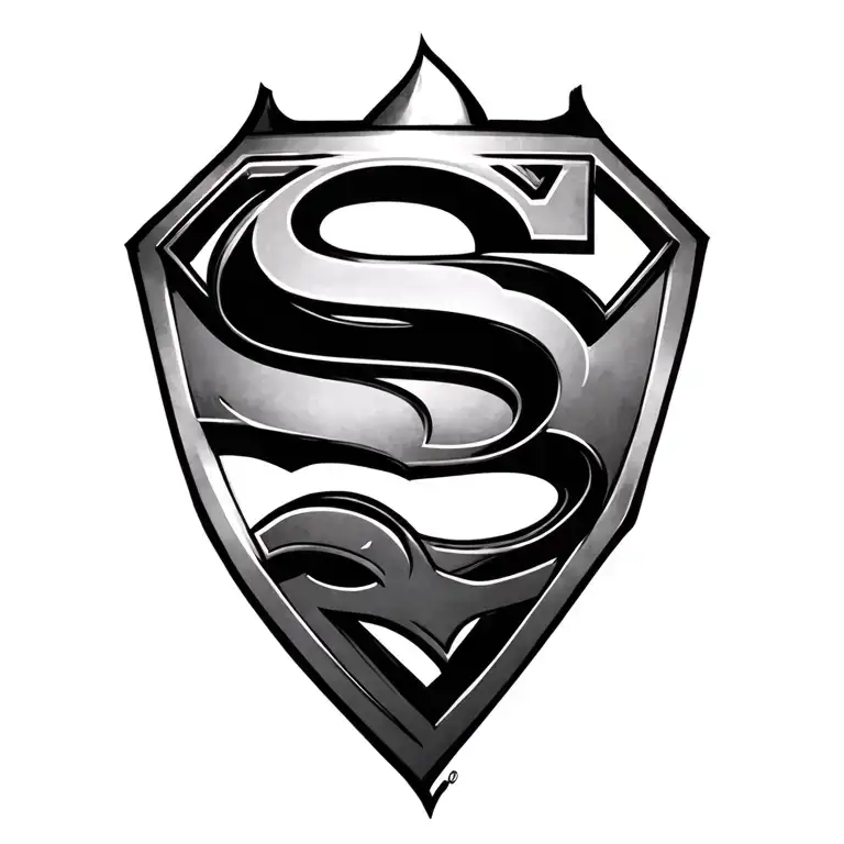 Superman Logo tattoo design idea
