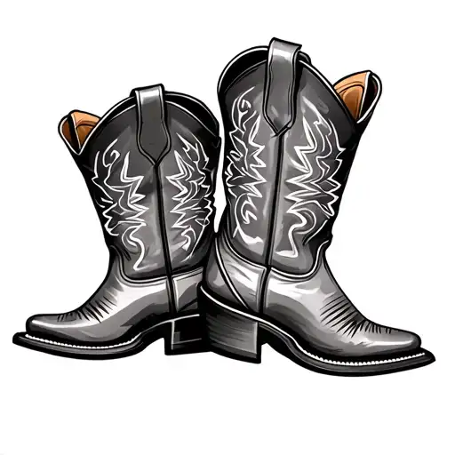 Cowboy Boot tattoo design idea