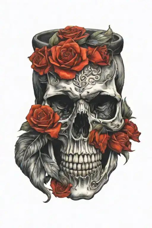 skull tattoo design idea