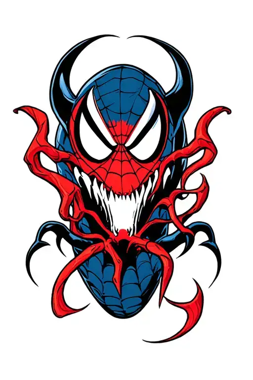 Venom Symbol from Spiderman tattoo design idea