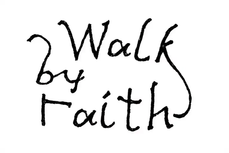 "Walk by Faith" Camino de santiago shell tattoo design idea