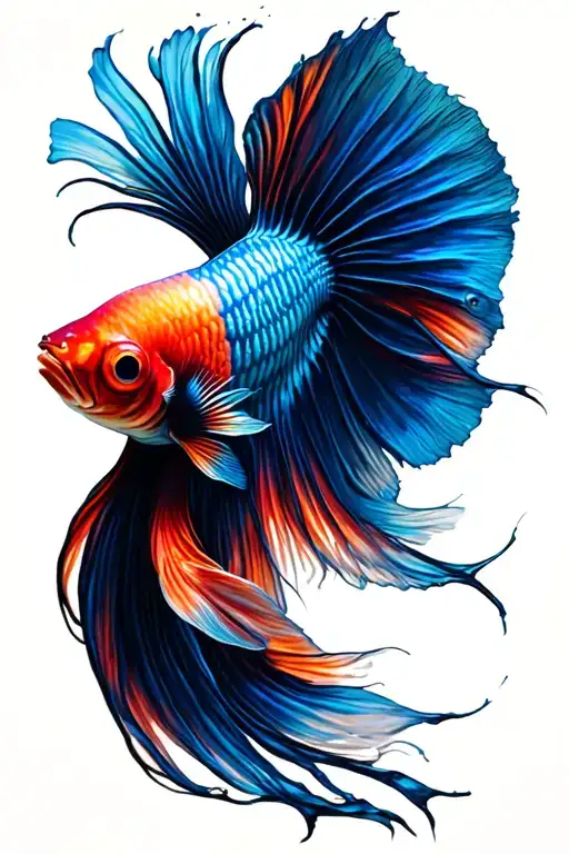 Betta Fish tattoo design idea