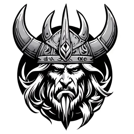 medium size aceint viking tribal for leg tattoo tattoo design idea