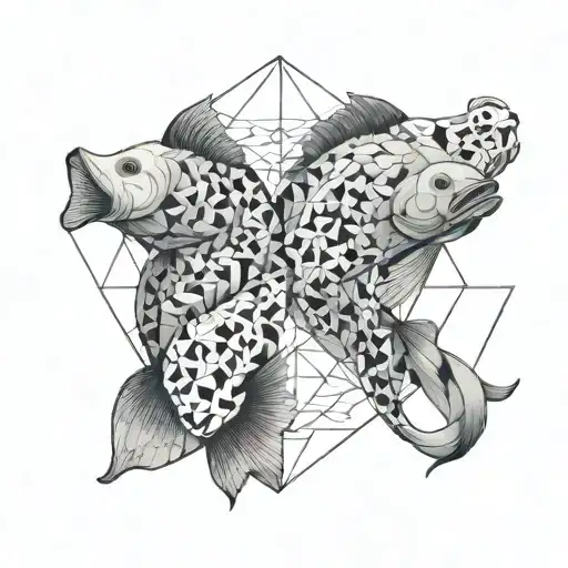 we're two lost souls swimming in a fishbowl tattoo design idea