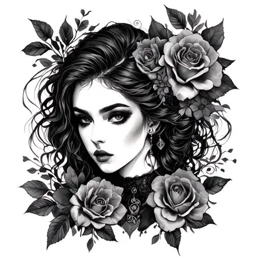 Dark Romance tattoo design idea