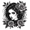Dark Romance tattoo design idea
