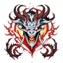 shadow fiend dota 2 tattoo design idea