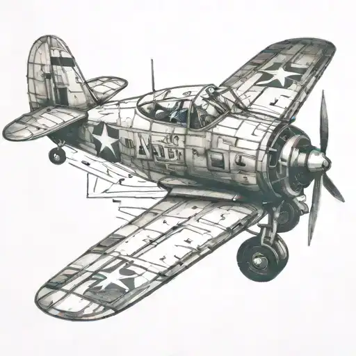 Aviation  tattoo design idea