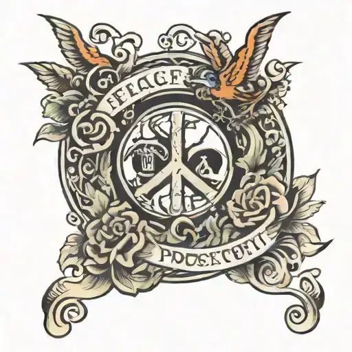 peace and prosperity incorporated within tattoo design idea