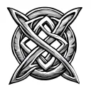 trinity knot tattoo design idea