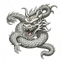 shenron dragon ball z tattoo design idea