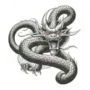 shenron dragon ball z tattoo design idea