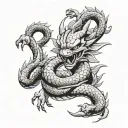 shenron dragon ball z tattoo design idea