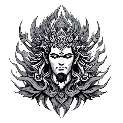Vajra tattoo design idea