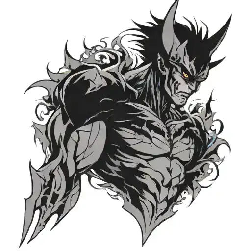 devilman crybaby tattoo design idea