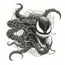 venom marvel tattoo design idea