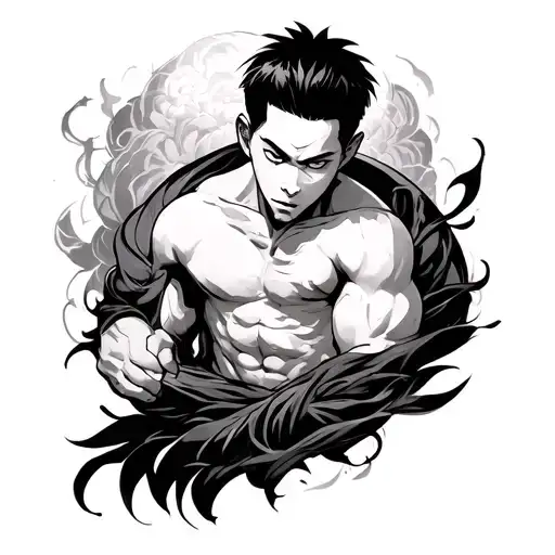 Baki Hanma tattoo design idea