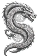 Norse symbols in Draconic Dragon Alphabet The Elder Scrolls, I mentioned meaning the beginning, middle and end of life. tattoo design idea