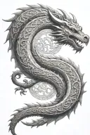 Norse symbols in Draconic Dragon Alphabet The Elder Scrolls, I mentioned meaning the beginning, middle and end of life. tattoo design idea