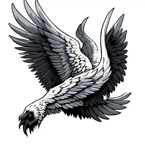 Greek Wings tattoo design idea