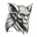rafiki from Lion King as the three wise apes tattoo design idea