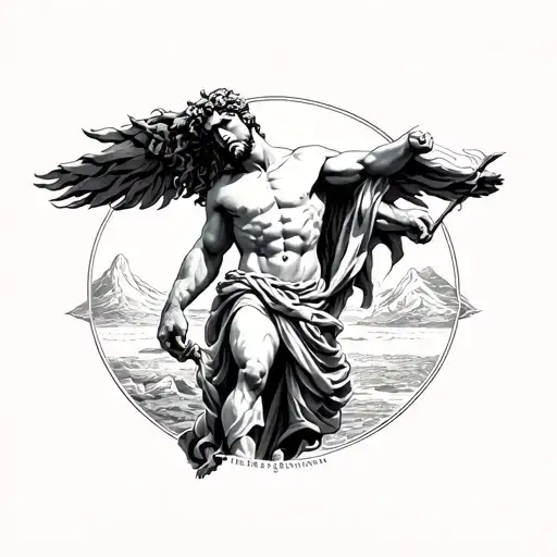 Atlas Greek Mythology tattoo design idea