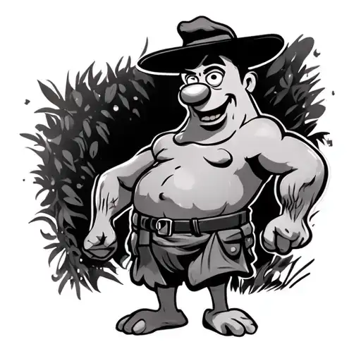 Fred Flintstone  tattoo design idea