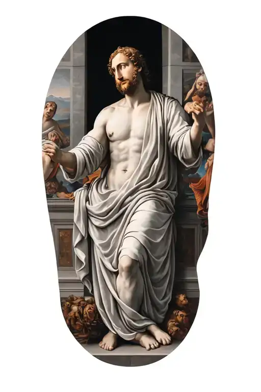 sistine chapel tattoo design idea