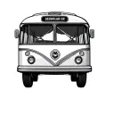 Bus tattoo design idea