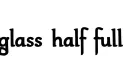 "glass half full" tattoo design idea